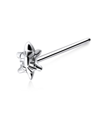 Turtle Shaped Silver Straight Nose Stud NSKA-86